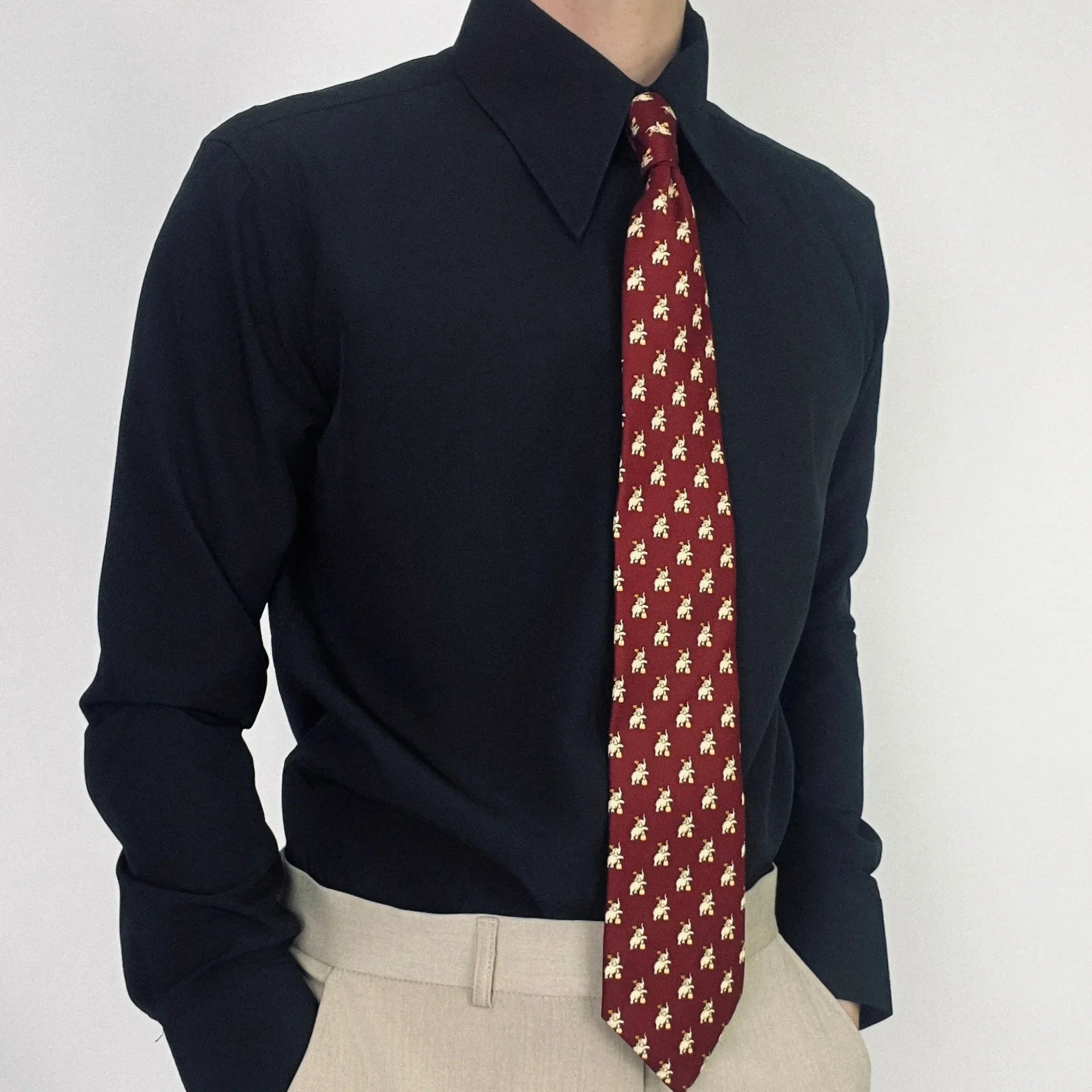 TESSARI® Ice Silk Button Business Polo Shirt