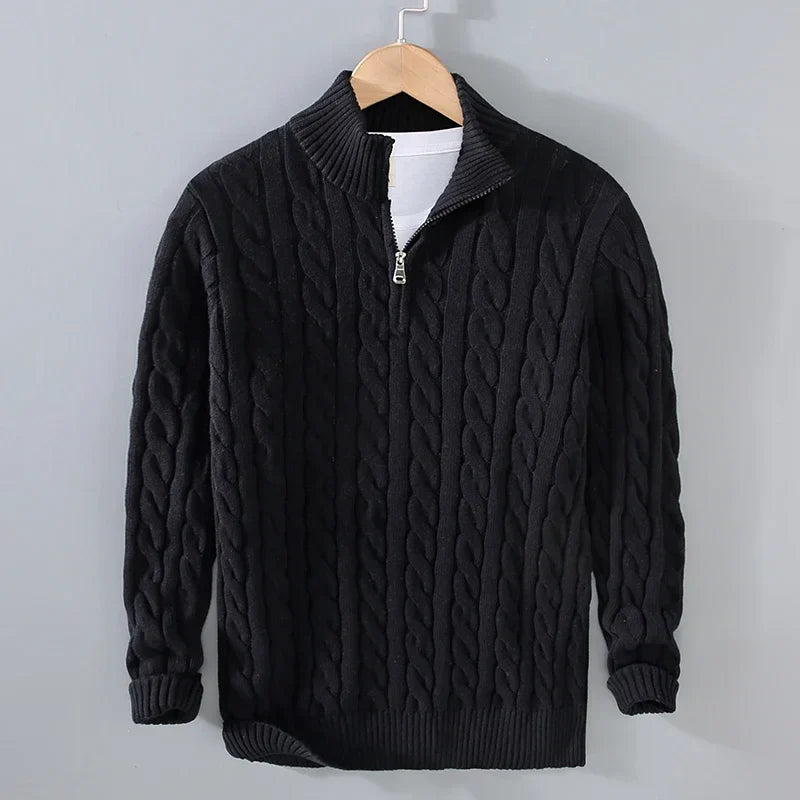 LUCERNE® Sweater – 100% Cotton Knitted Elegance