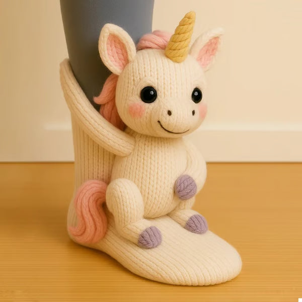 Animal Cozy Knit Socks