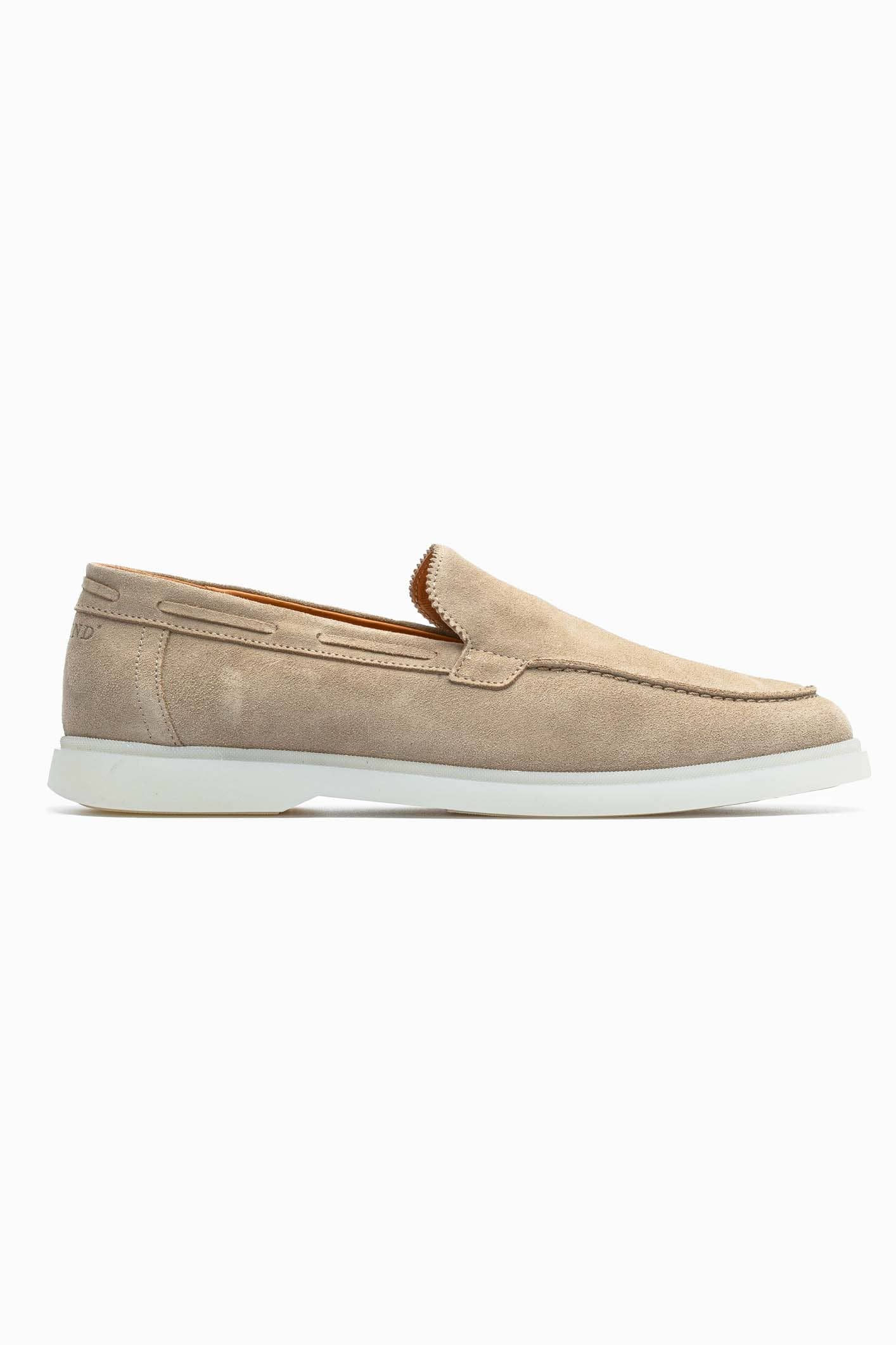 SUEDE LOAFER - BEIGE
