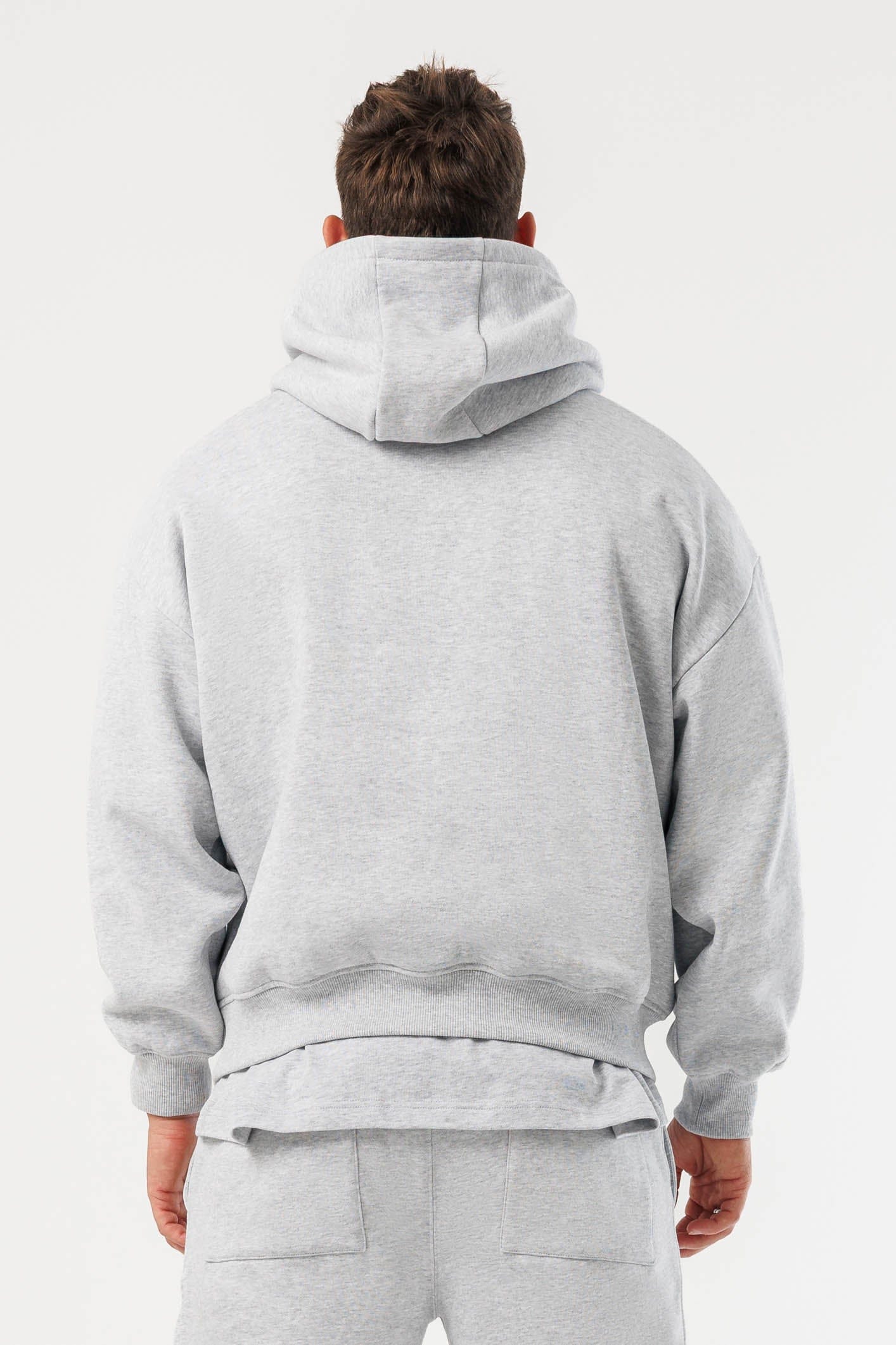 HOODIE - GREY MARL