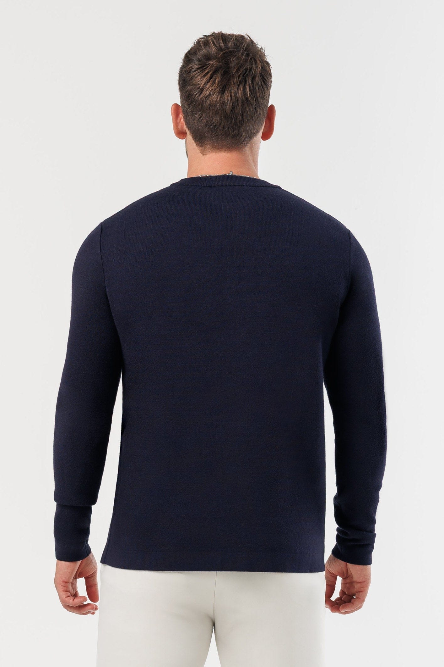 LUXE KNIT SWEATER - NAVY