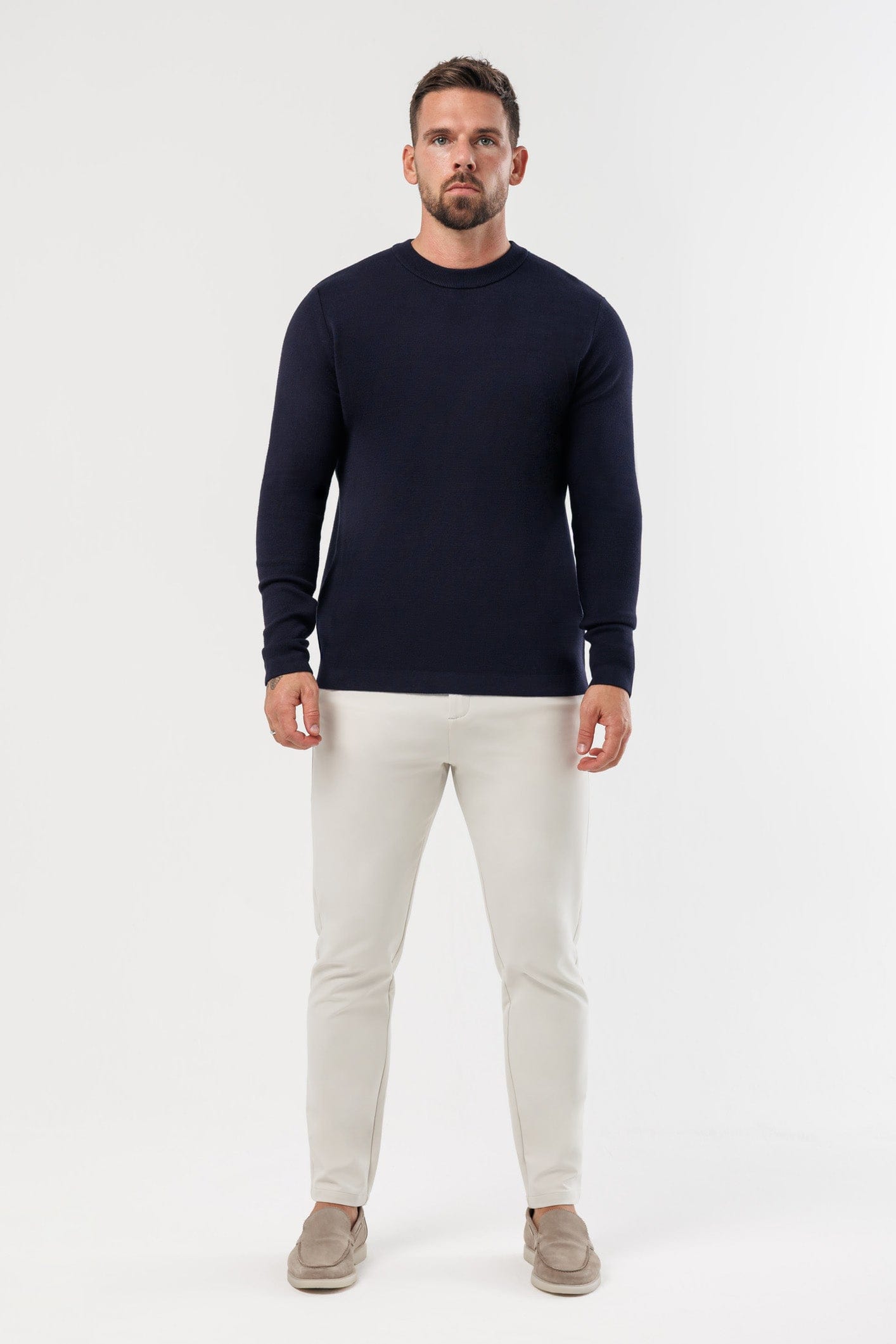 LUXE KNIT SWEATER - NAVY