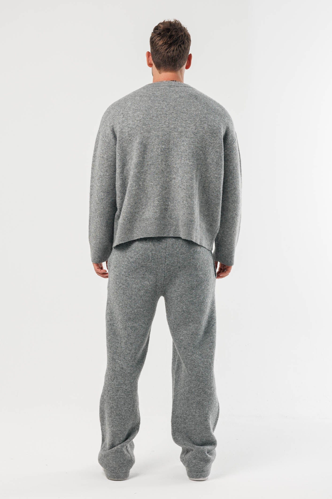 KNIT SWEATER - GREY MARL