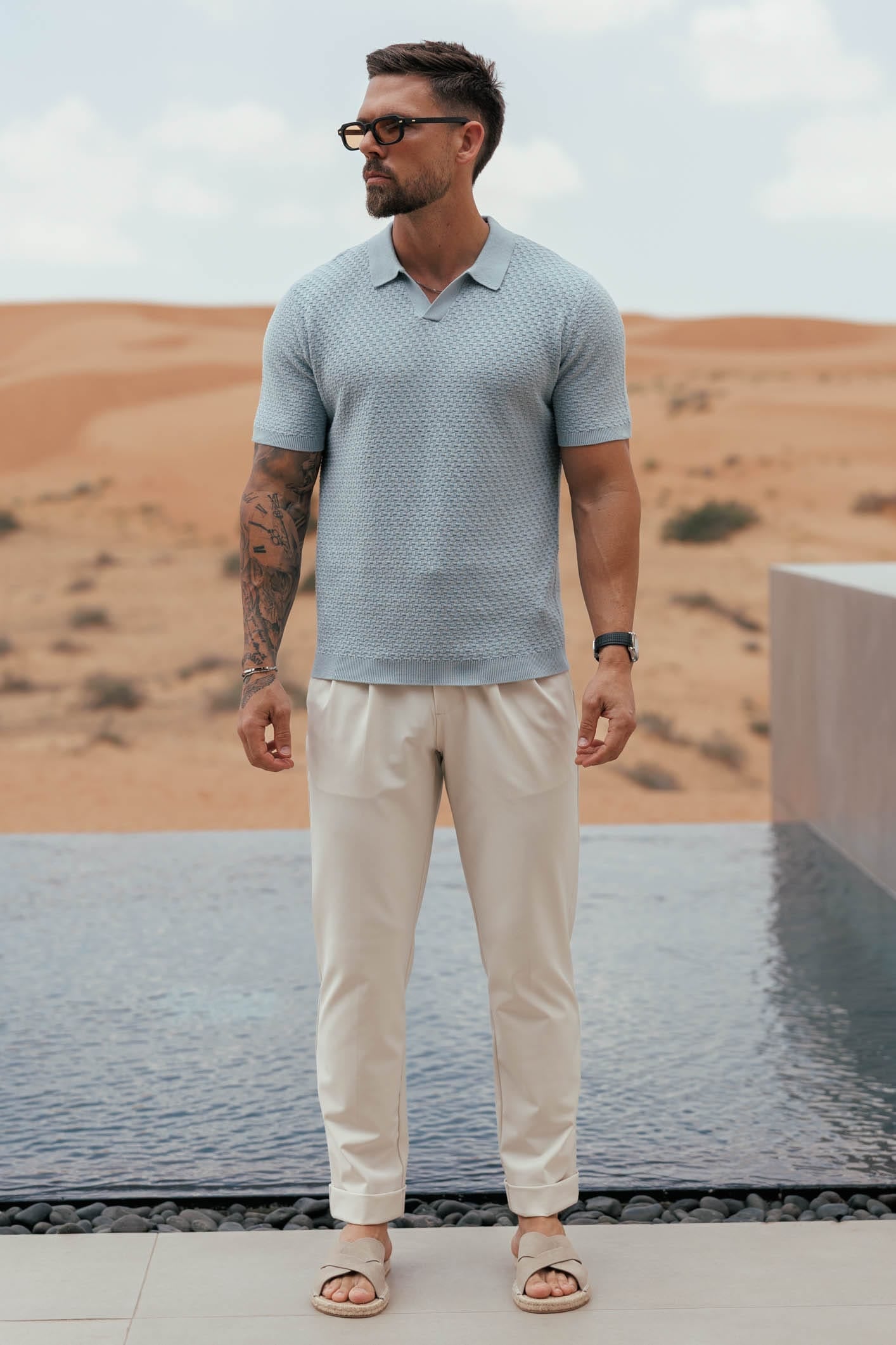 NOIR POLO - BABY BLUE