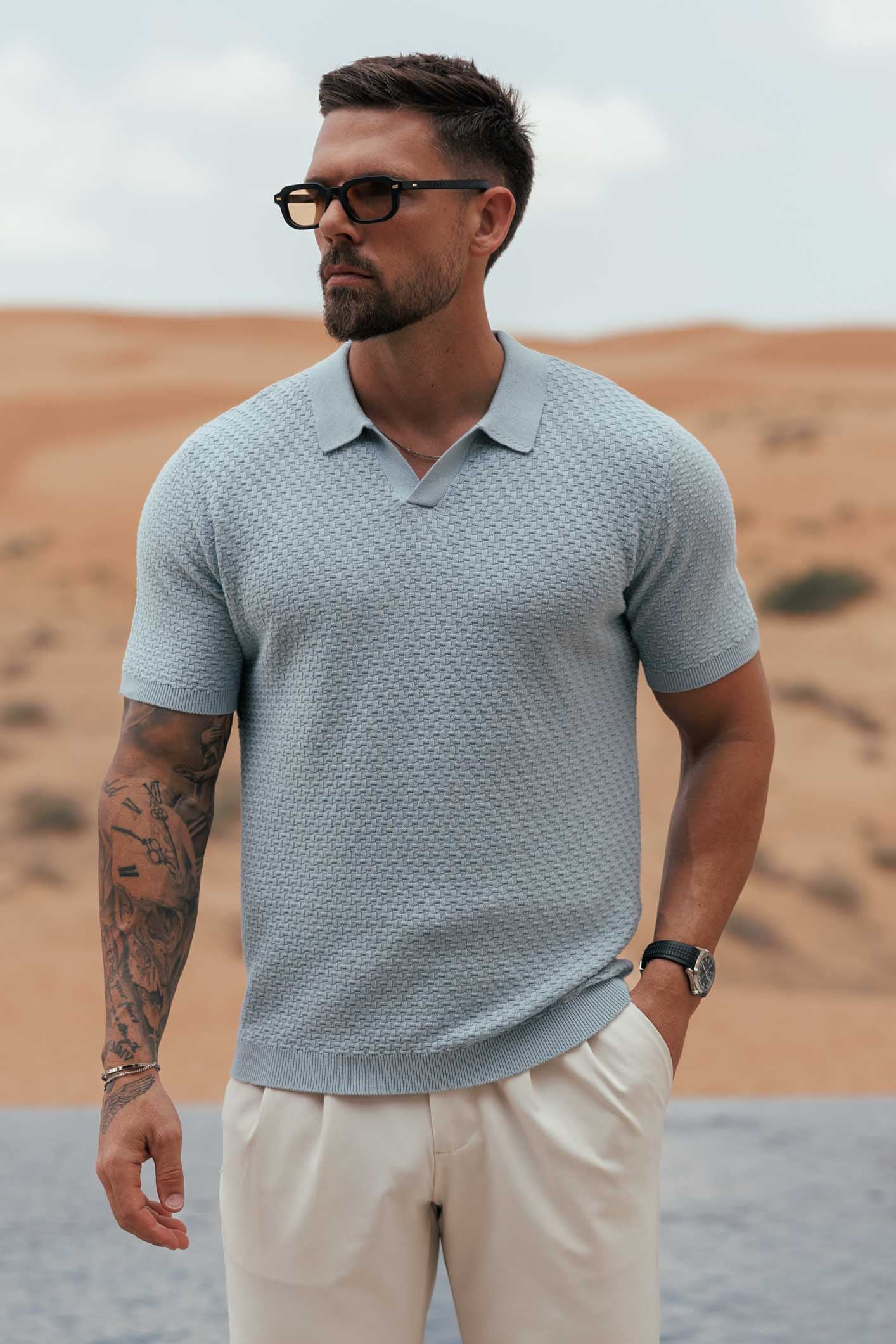 NOIR POLO - BABY BLUE