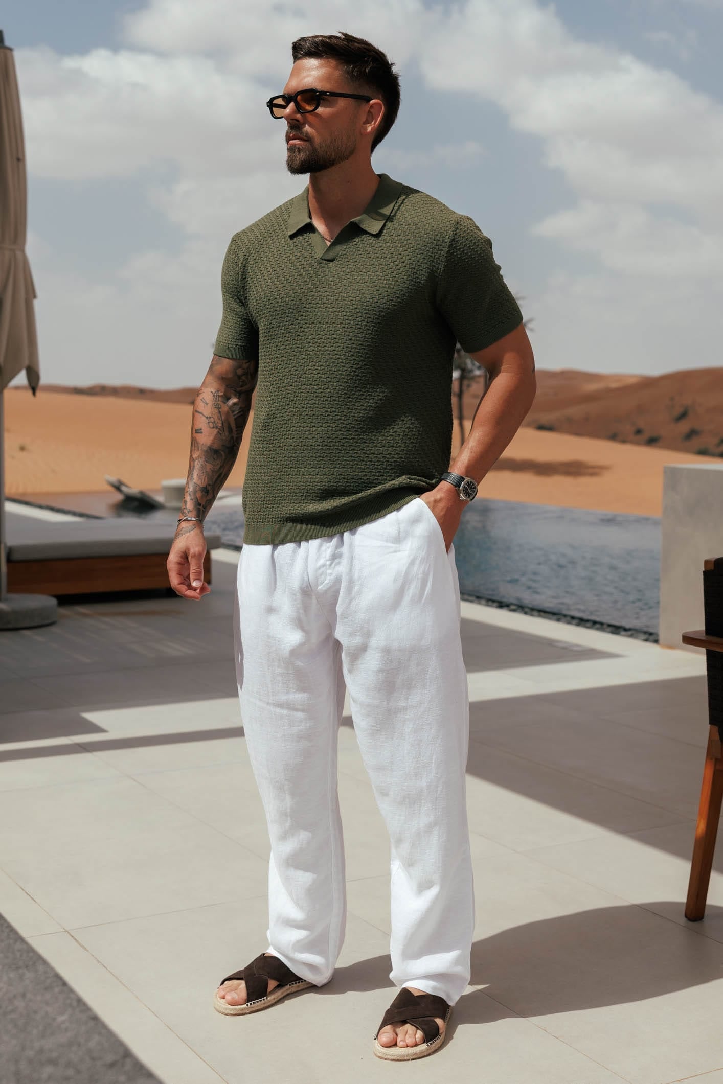 NOIR POLO - OLIVE
