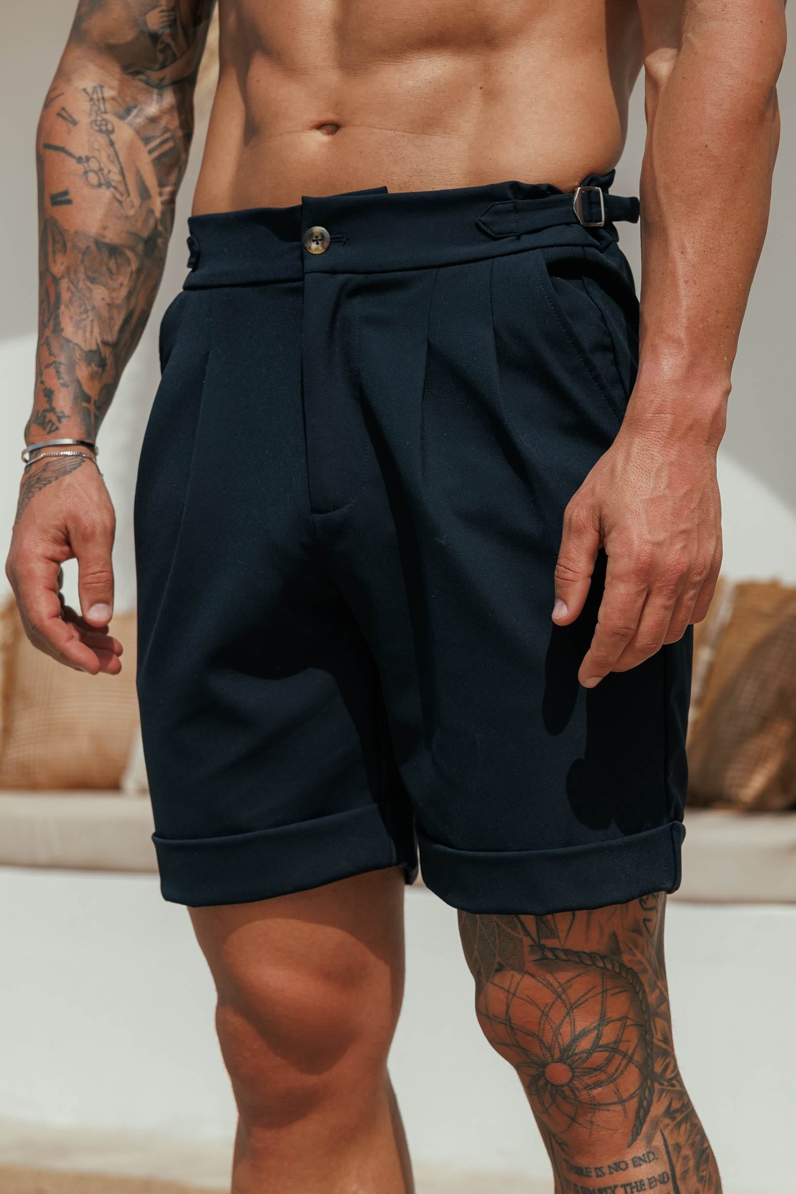 PREMIUM SIDE CINCH SHORT - NAVY