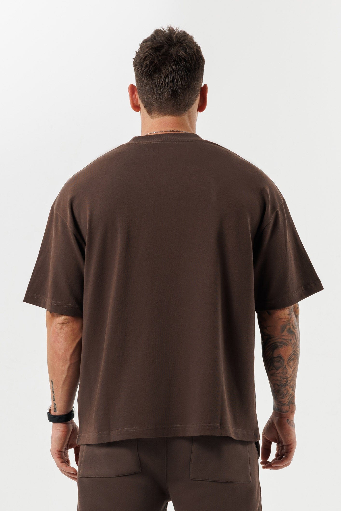 OVERSIZED T-SHIRT - BROWN