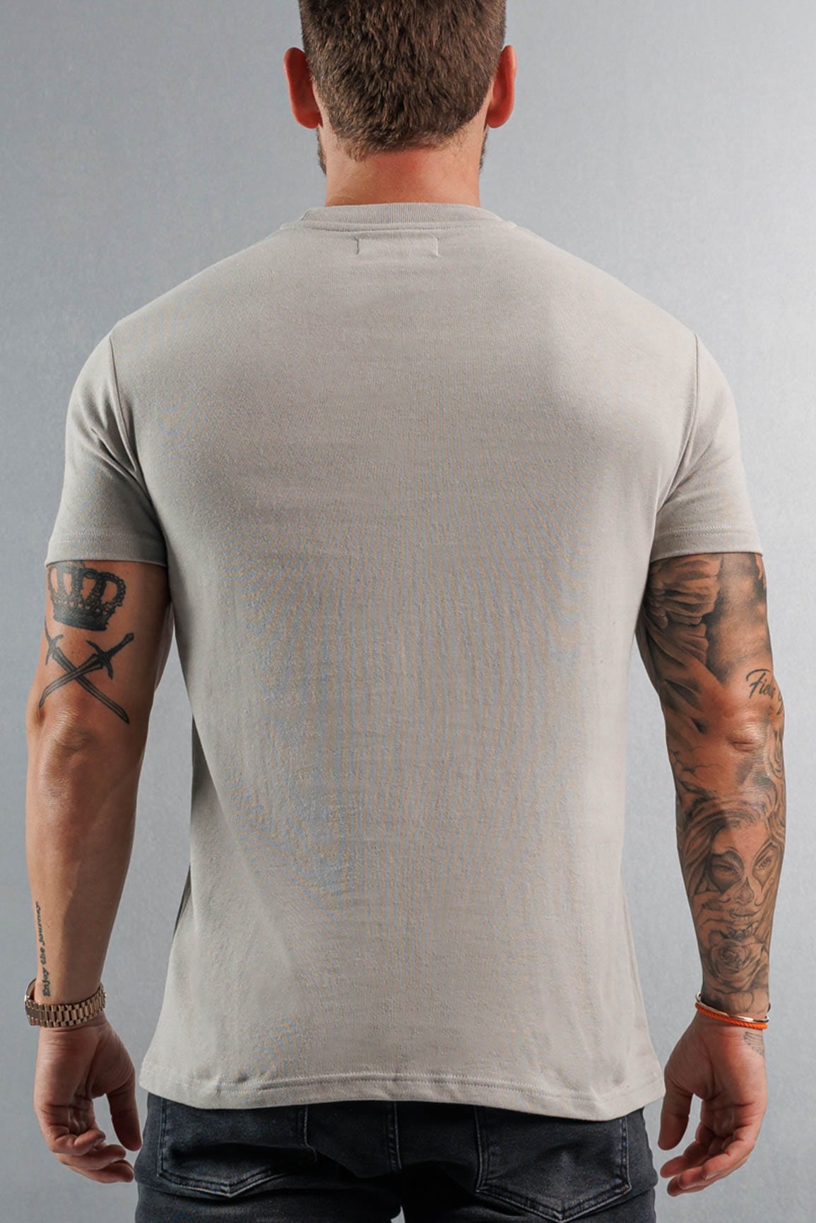 PREMIUM BASICS T-SHIRT (NO LOGO) - CONCRETE