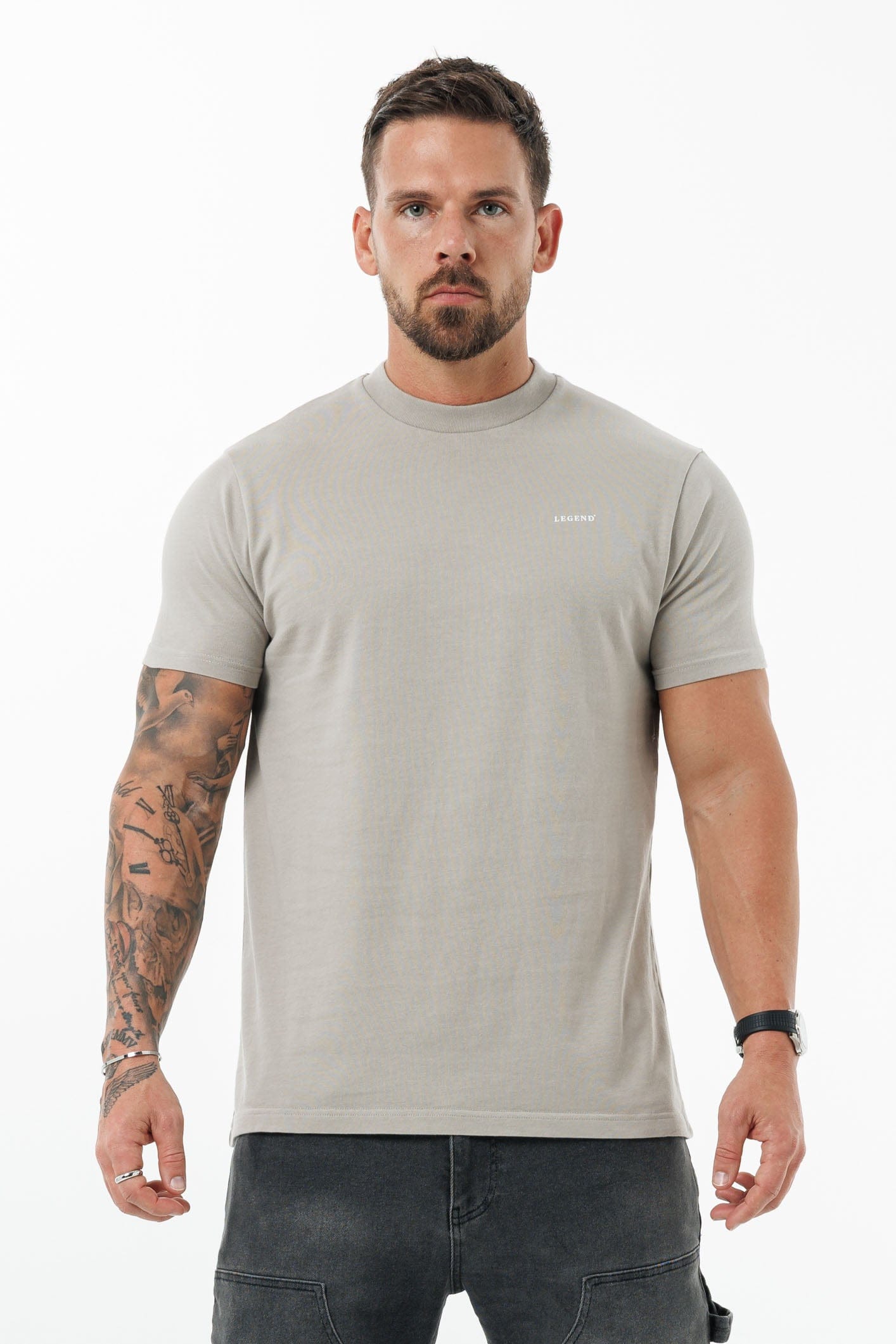 PREMIUM BASICS T-SHIRT - CONCRETE