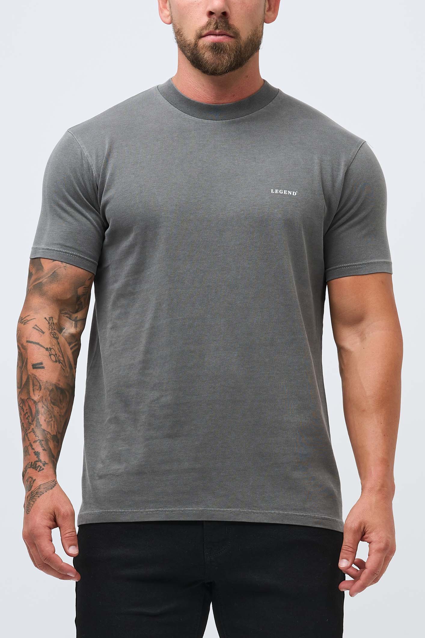 PREMIUM BASICS T-SHIRT - VINTAGE GREY