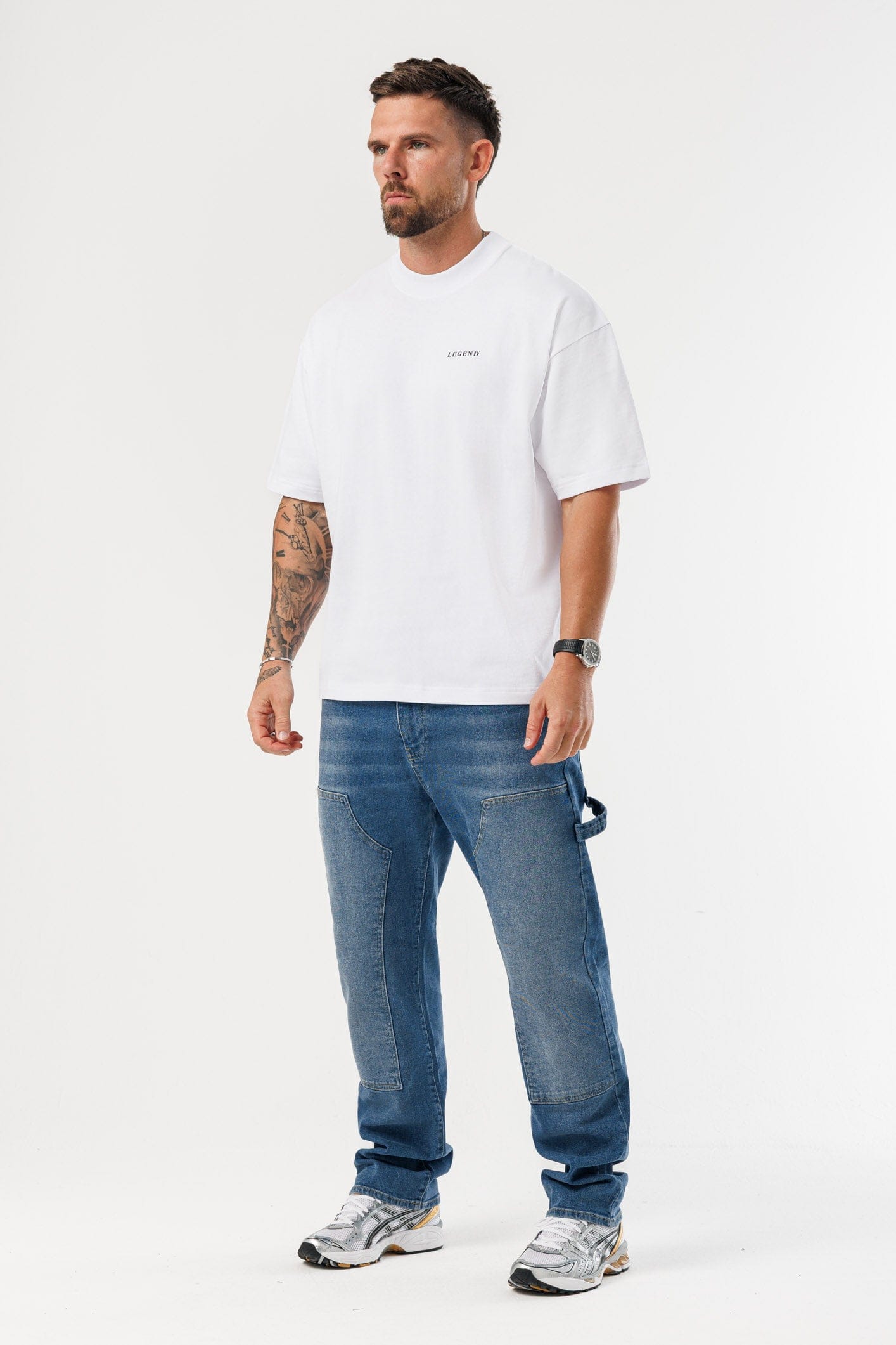 PRINT OVERSIZED T-SHIRT - WHITE