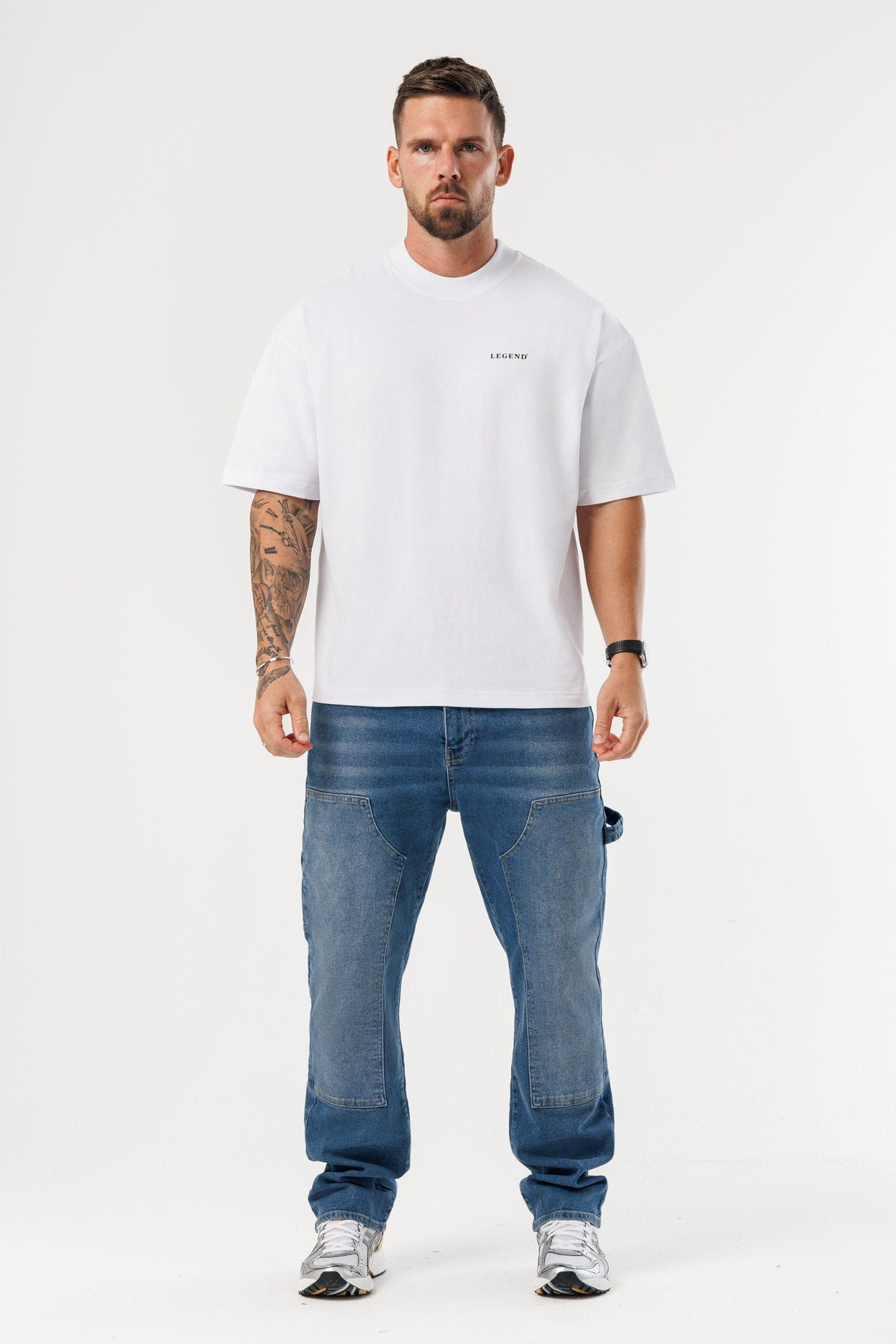 PRINT OVERSIZED T-SHIRT - WHITE