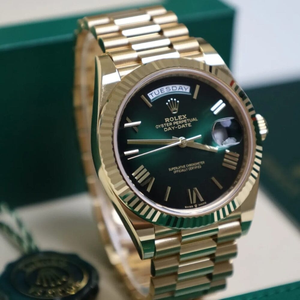 RX Day-Date 228238 "green Ombre" Men's Watch