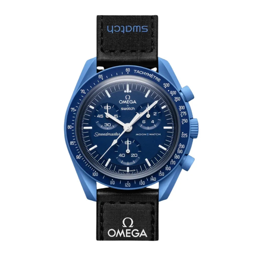 OM x SW Speedmaster Moonswatch "mission to Neptune" Chronograph