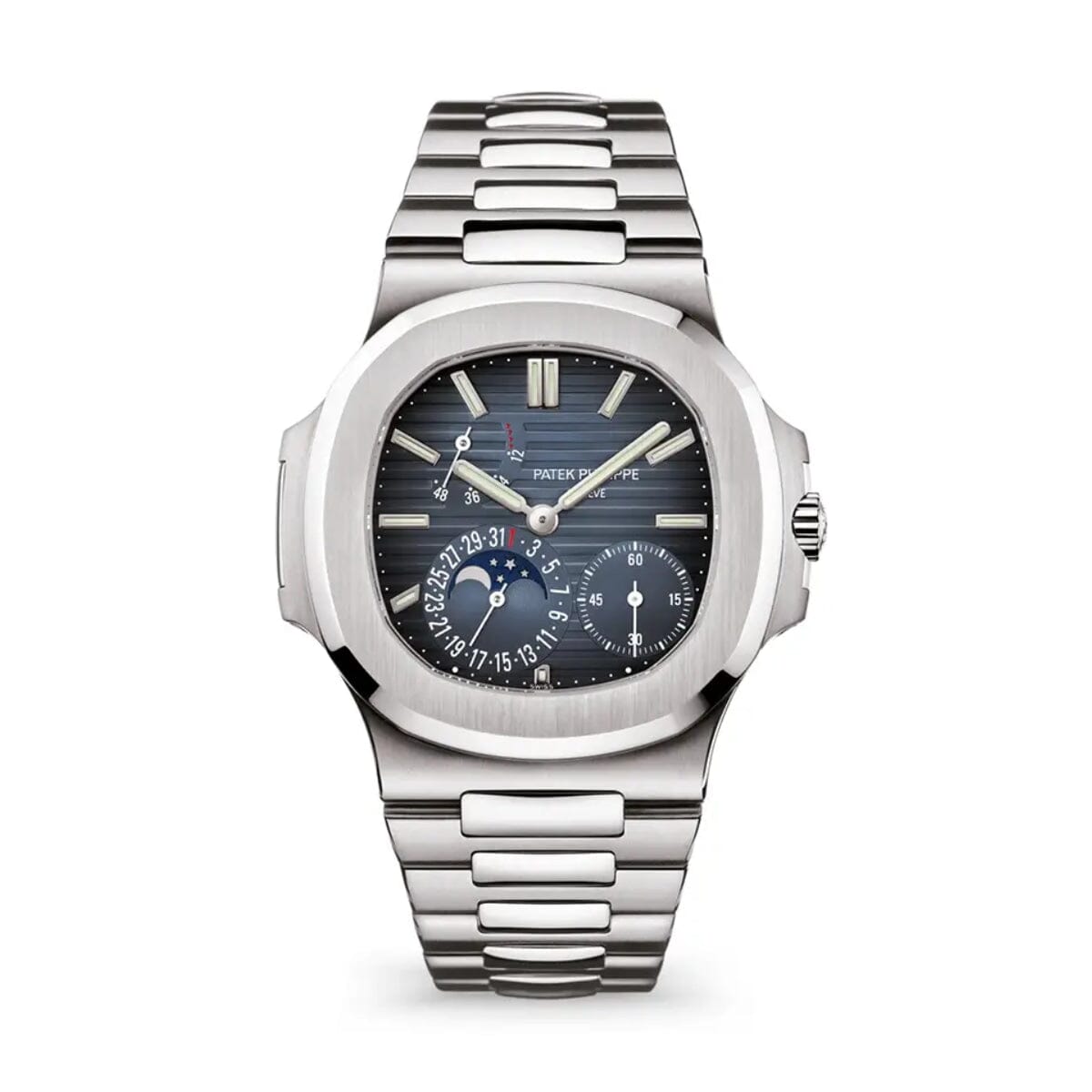 PP Nautilus Steel Blue Dial Moon Phase 5712/1A-001