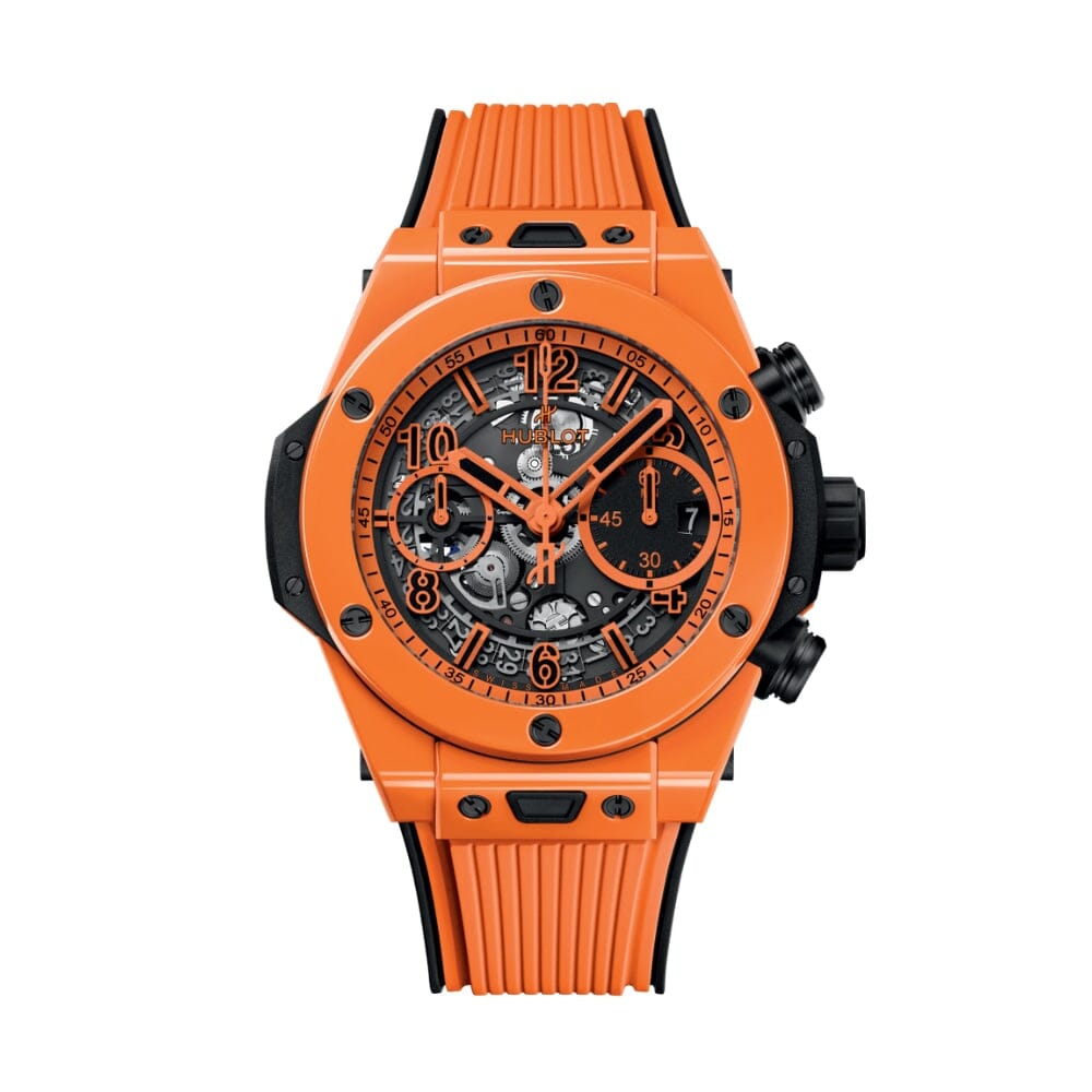 HUB Big Bang Unico Orange Ceramic 42mm Men's Watch