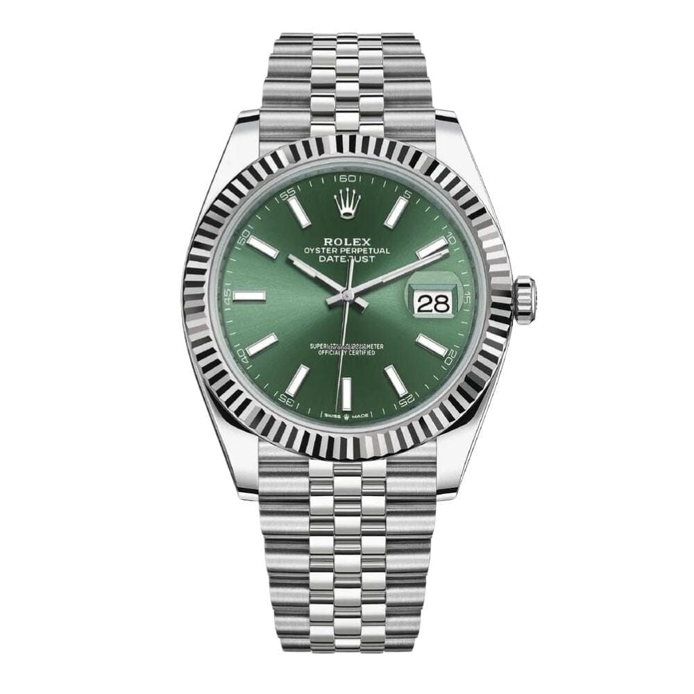 RX Datejust Green Dial Jubilee Bracelet 41mm