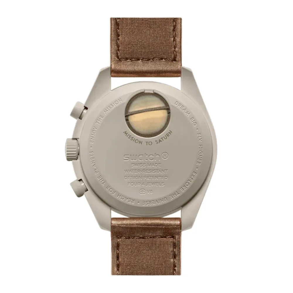 OM x SW Speedmaster Moonswatch "mission to Saturn" Chronograph