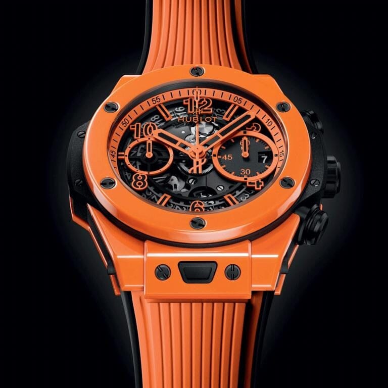 HUB Big Bang Unico Orange Ceramic 42mm Men's Watch