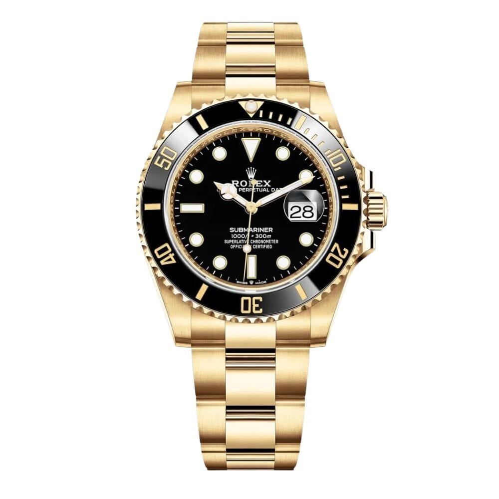 RX Submariner Date 126618ln-0002 Yellow Gold with Black Dial