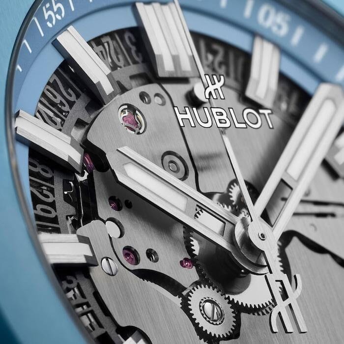 HUB Big Bang UNICO Integrated Time Only, Himmelblaue Ceramic, 42 mm