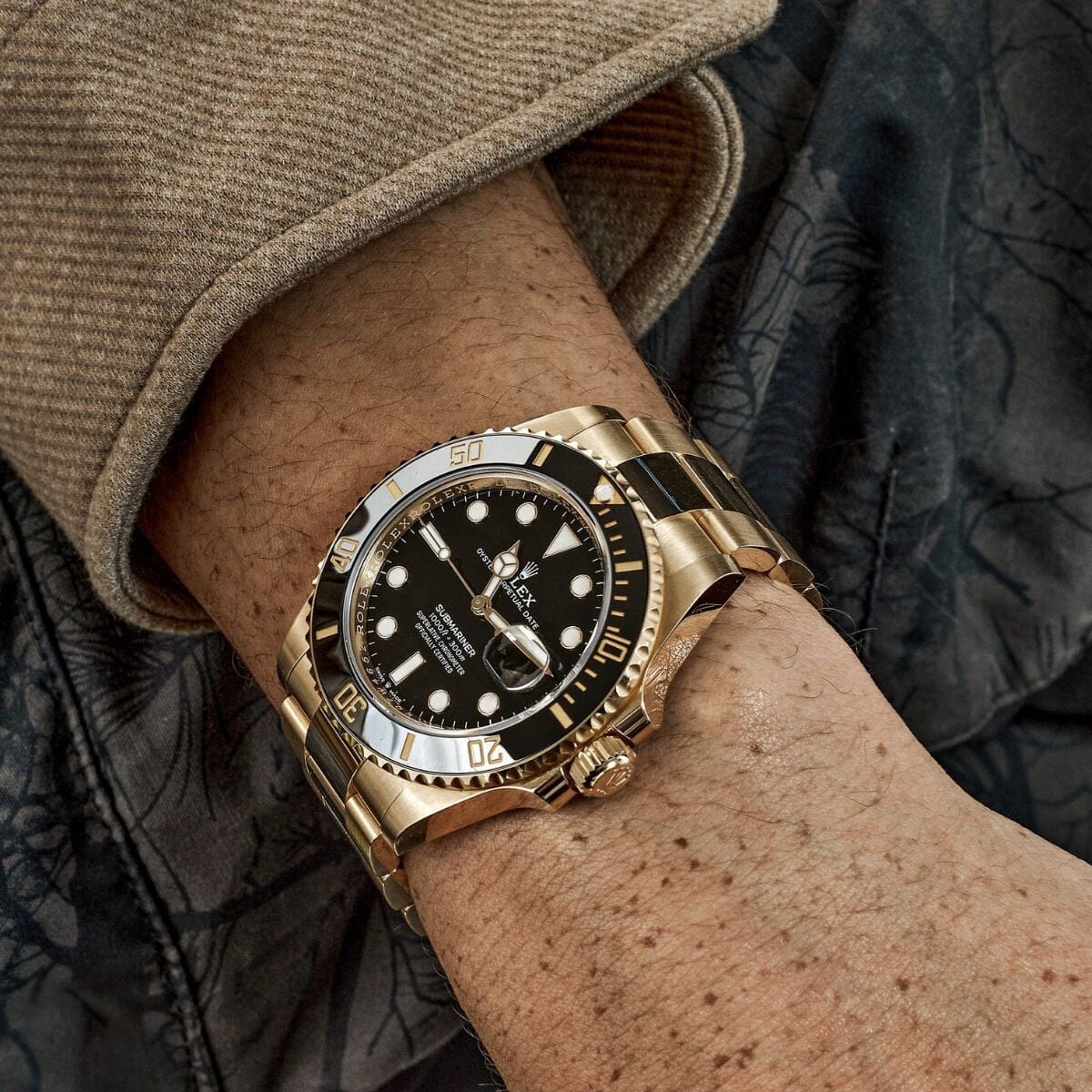 RX Submariner Date 126618ln-0002 Yellow Gold with Black Dial