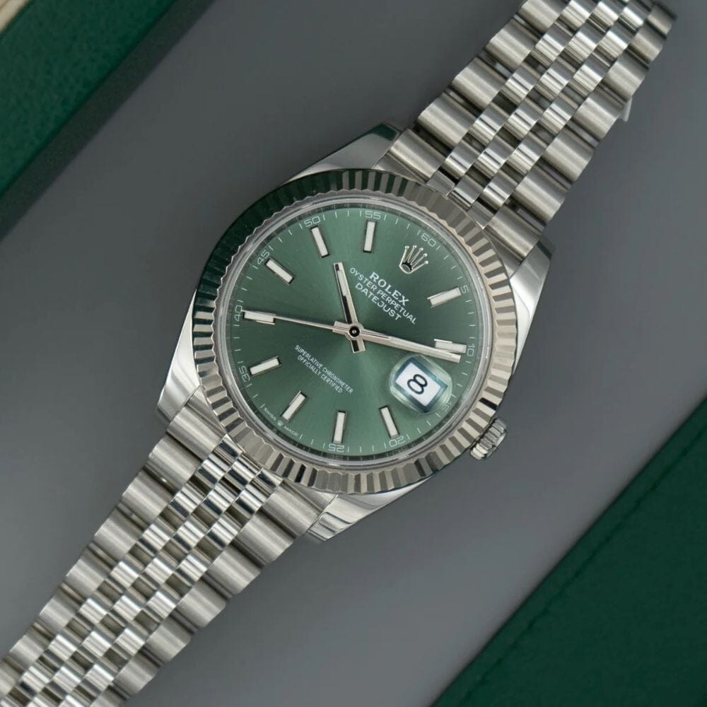 RX Datejust Green Dial Jubilee Bracelet 41mm