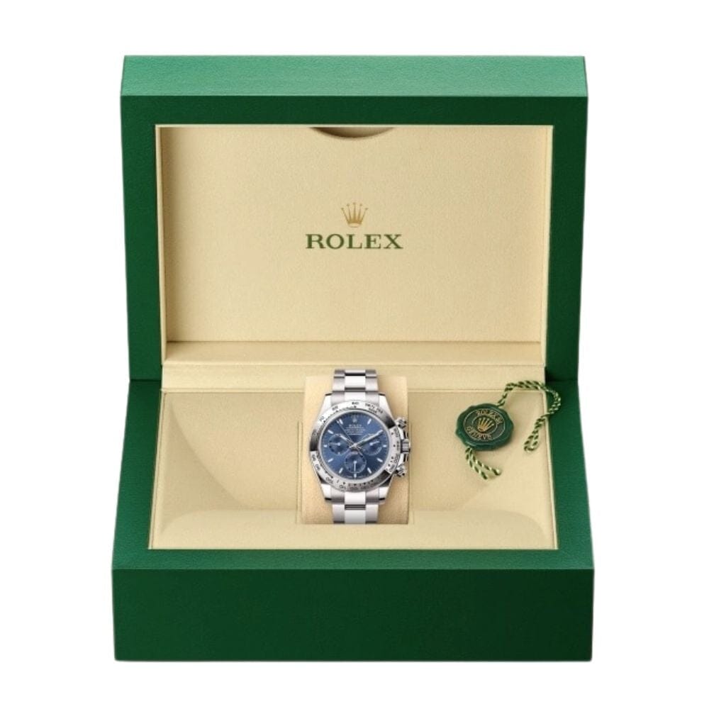 RX Daytona 126509 White Gold with Blue Dial