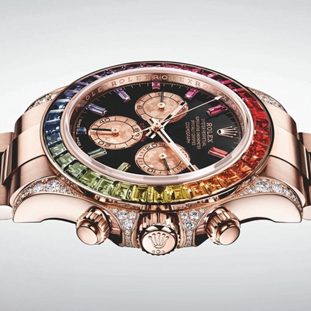 RX Cosmograph Daytona 116595 RBOW-0001 - Rainbow Rose Gold Luxury Watch