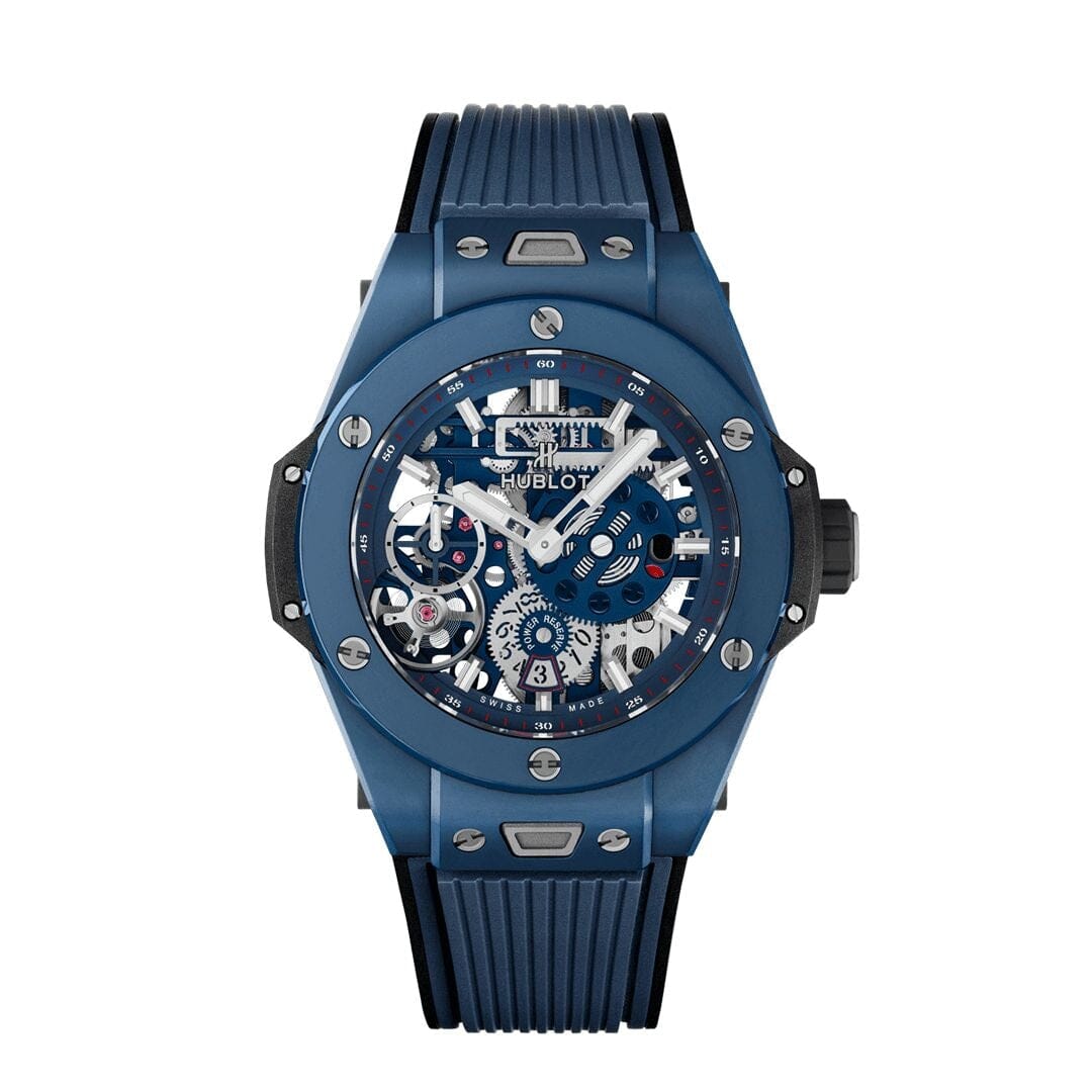 HUB Big Bang MECA-10 Ceramic Blue 45mm Men's Chronograph