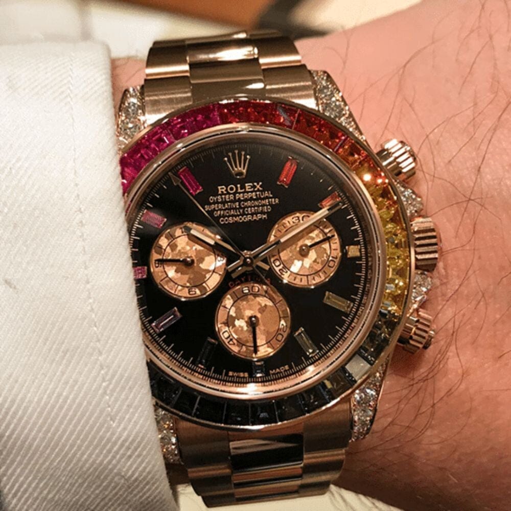 RX Cosmograph Daytona 116595 RBOW-0001 - Rainbow Rose Gold Luxury Watch