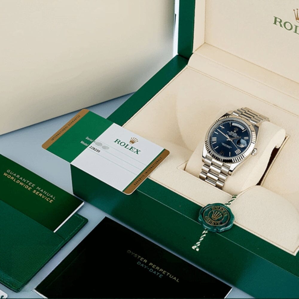 RX Day-Date 228239-0002 with Blue Dial