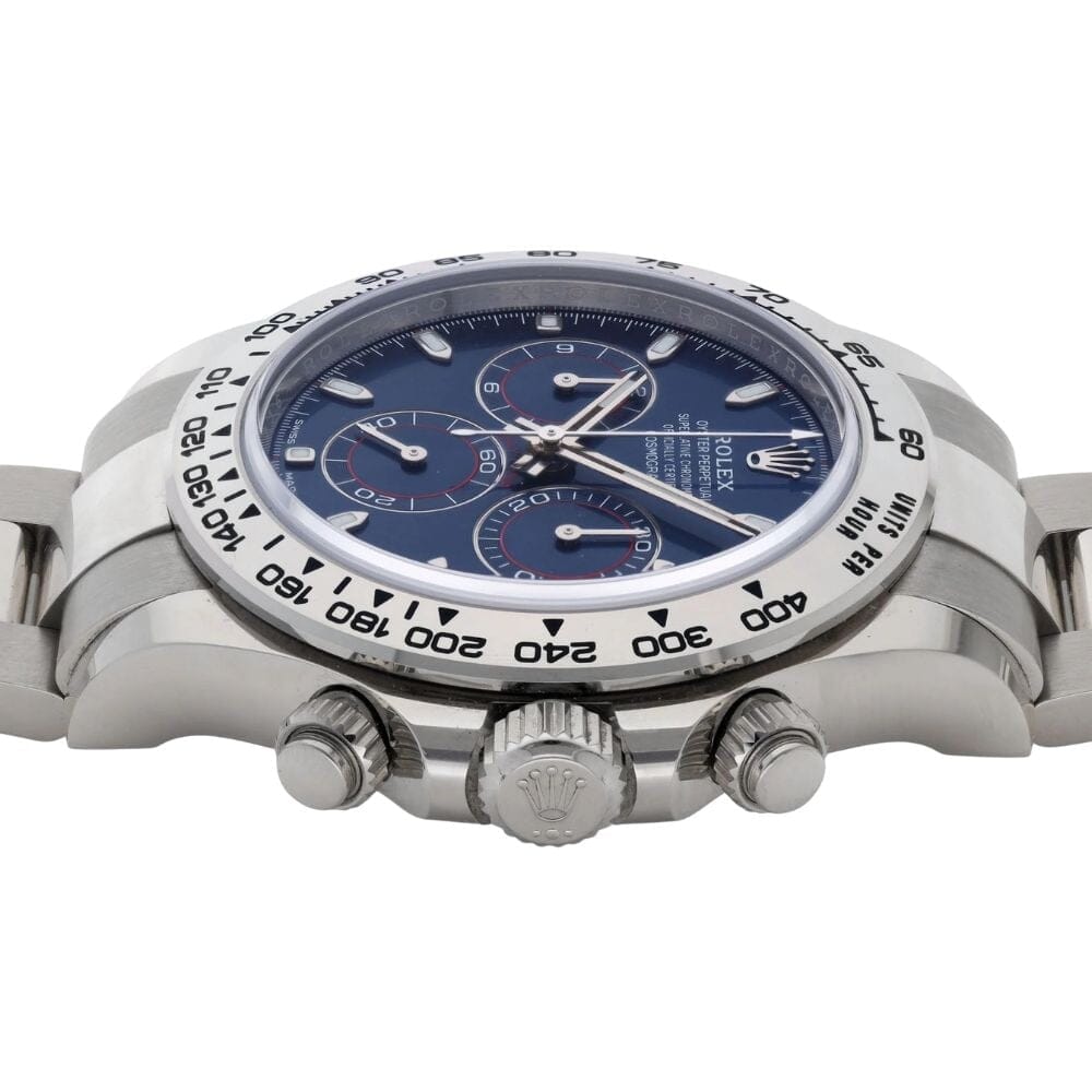 RX Daytona 126509 White Gold with Blue Dial
