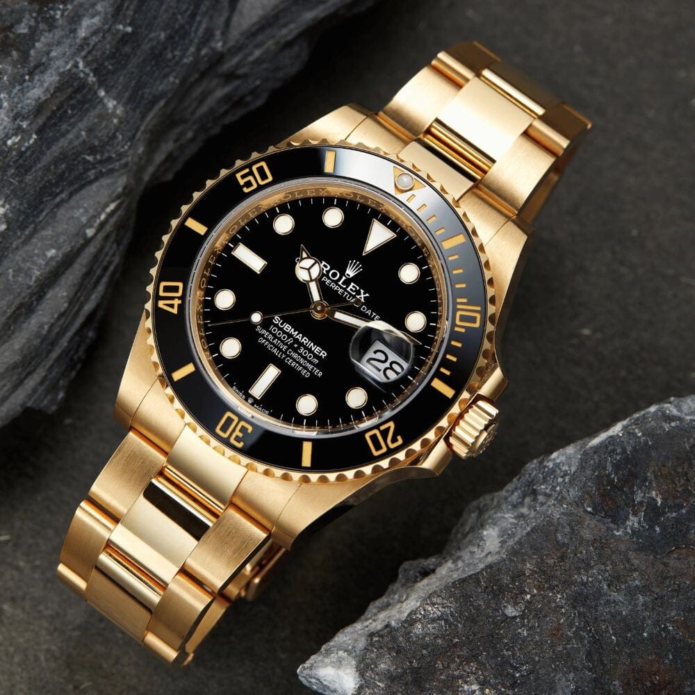 RX Submariner Date 126618ln-0002 Yellow Gold with Black Dial