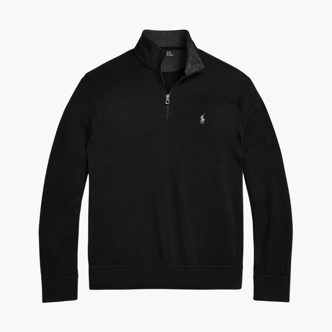 RL Luxury Jersey Sweater with Quarter Zip