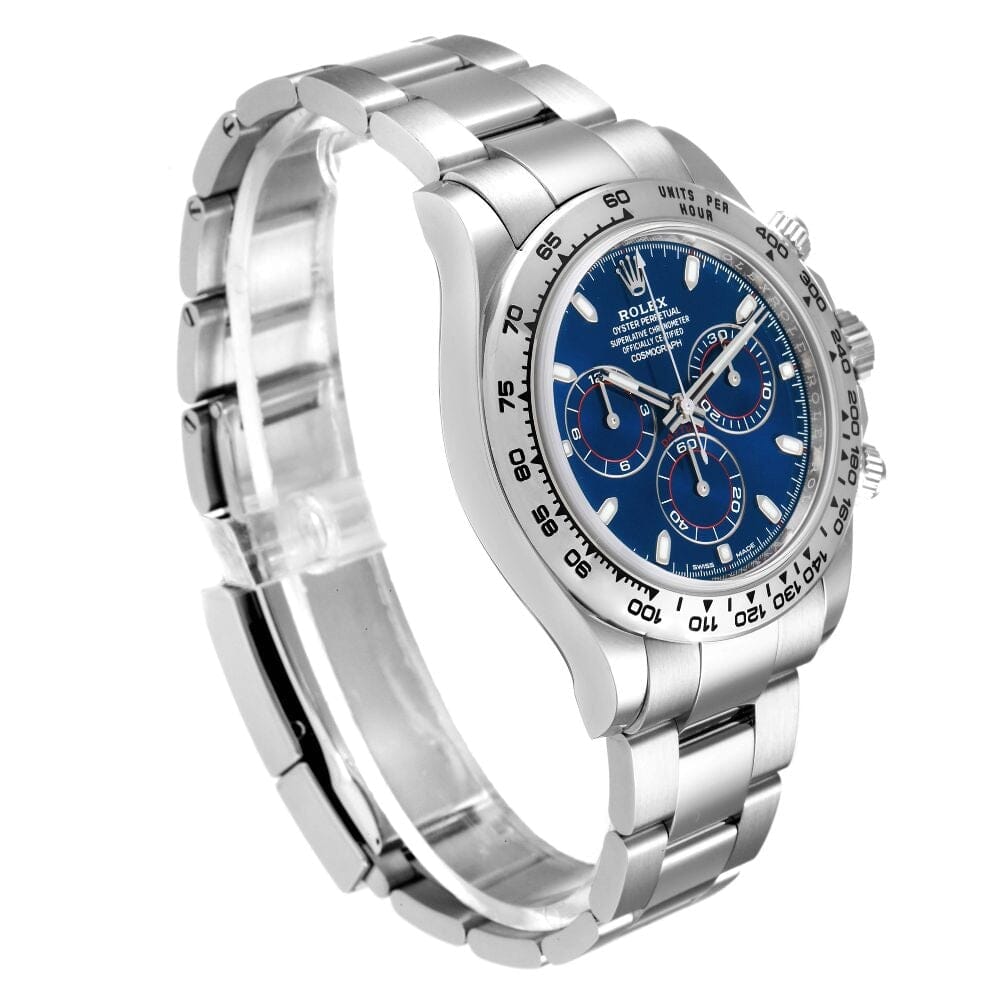 RX Daytona 126509 White Gold with Blue Dial