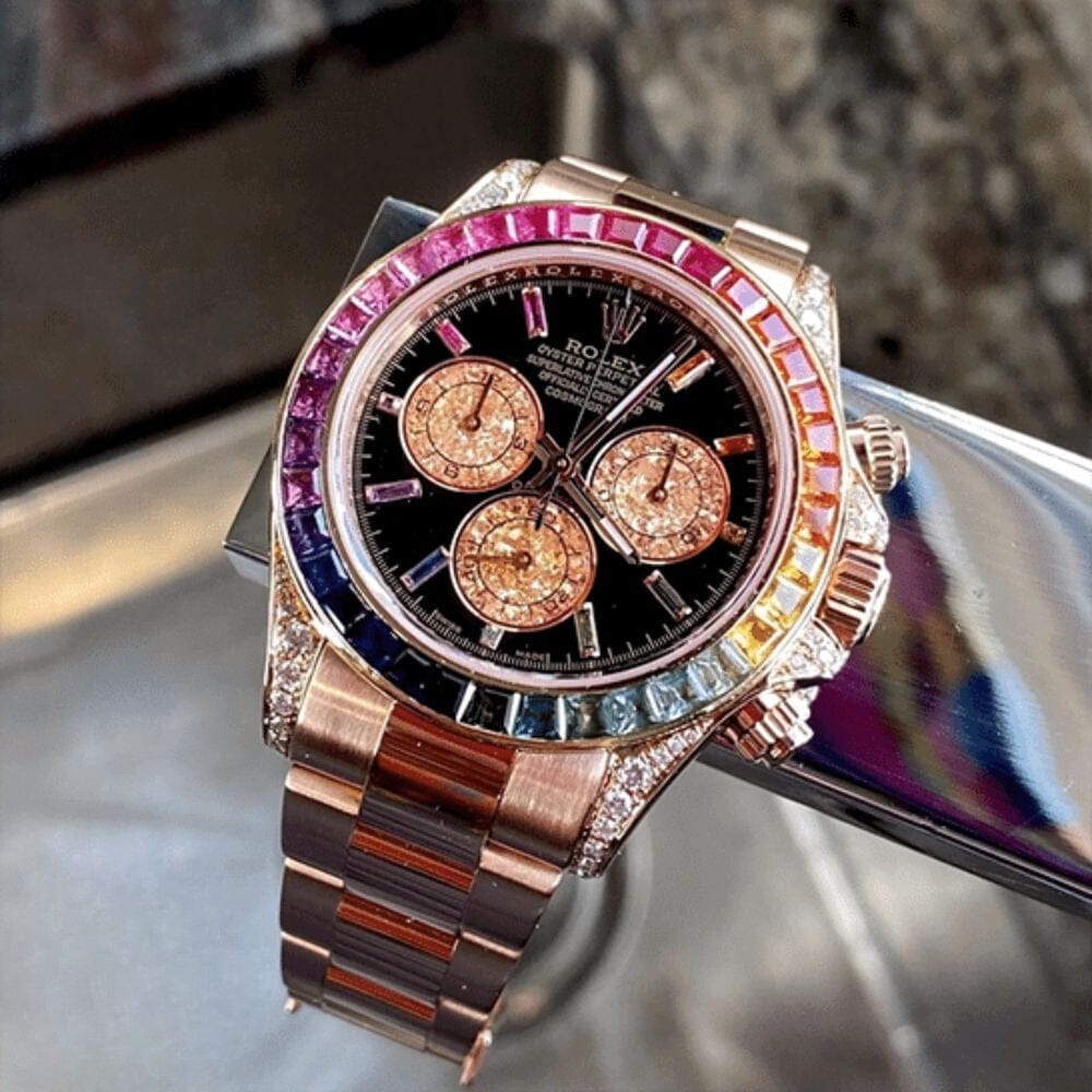 RX Cosmograph Daytona 116595 RBOW-0001 - Rainbow Rose Gold Luxury Watch
