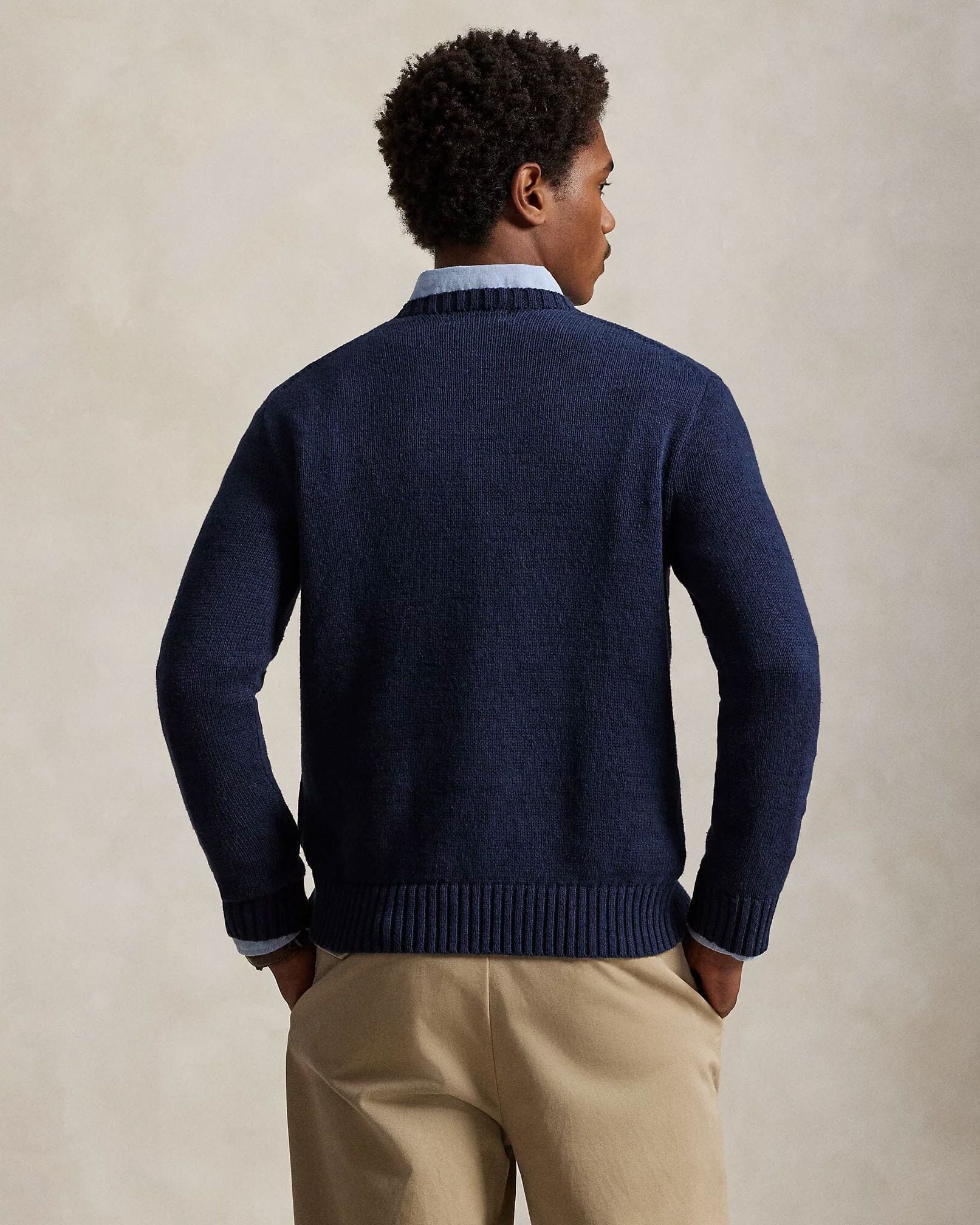 RL Polo Bear Cotton-Linen Sweater