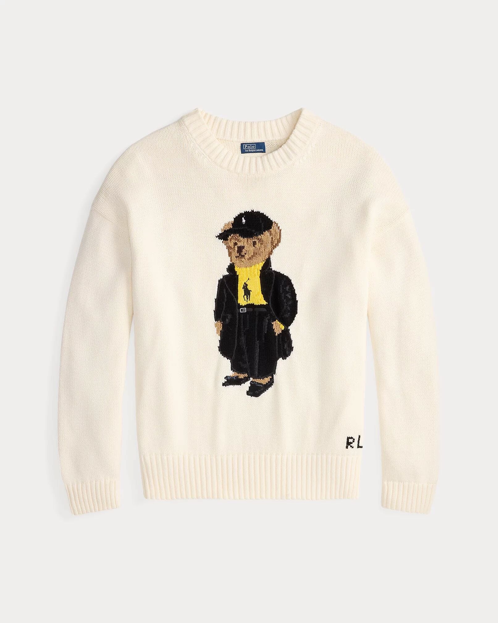 RL Polo Bear Cotton Crewneck Sweater