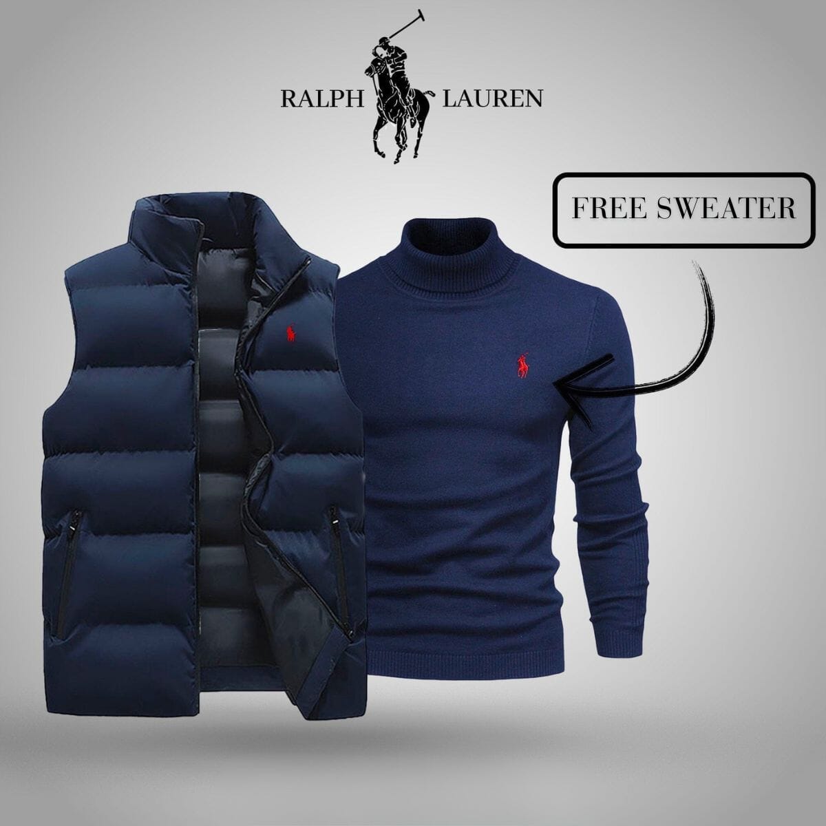 RL Vest + Exclusive Free Sweater (CLEARANCE)