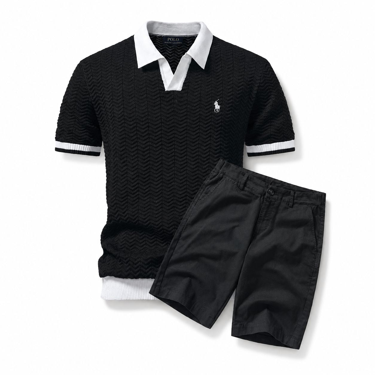 RL Old Money Polo Shirt + Shorts Set