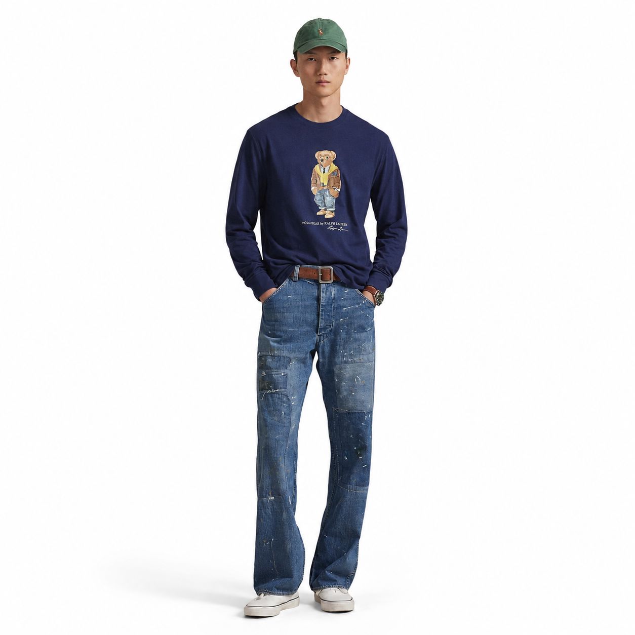 RL Polo Bear Jersey T-Shirt Classic Fit Long-Sleeve
