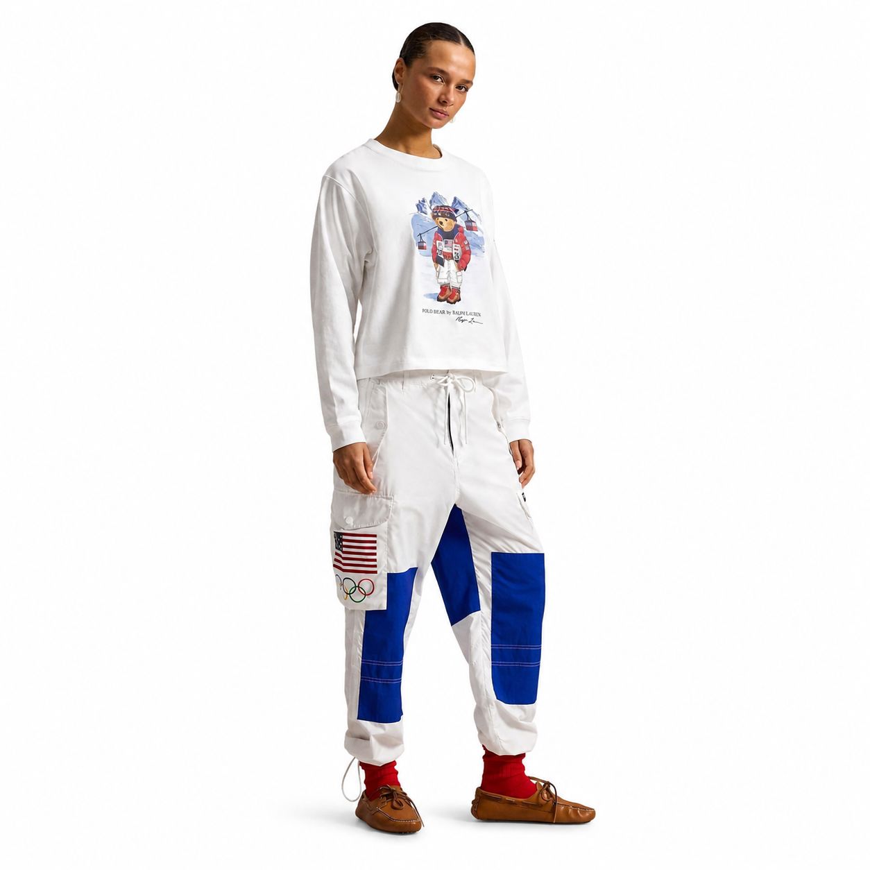 RL Team USA Polo Bear Long-Sleeve T-Shirt