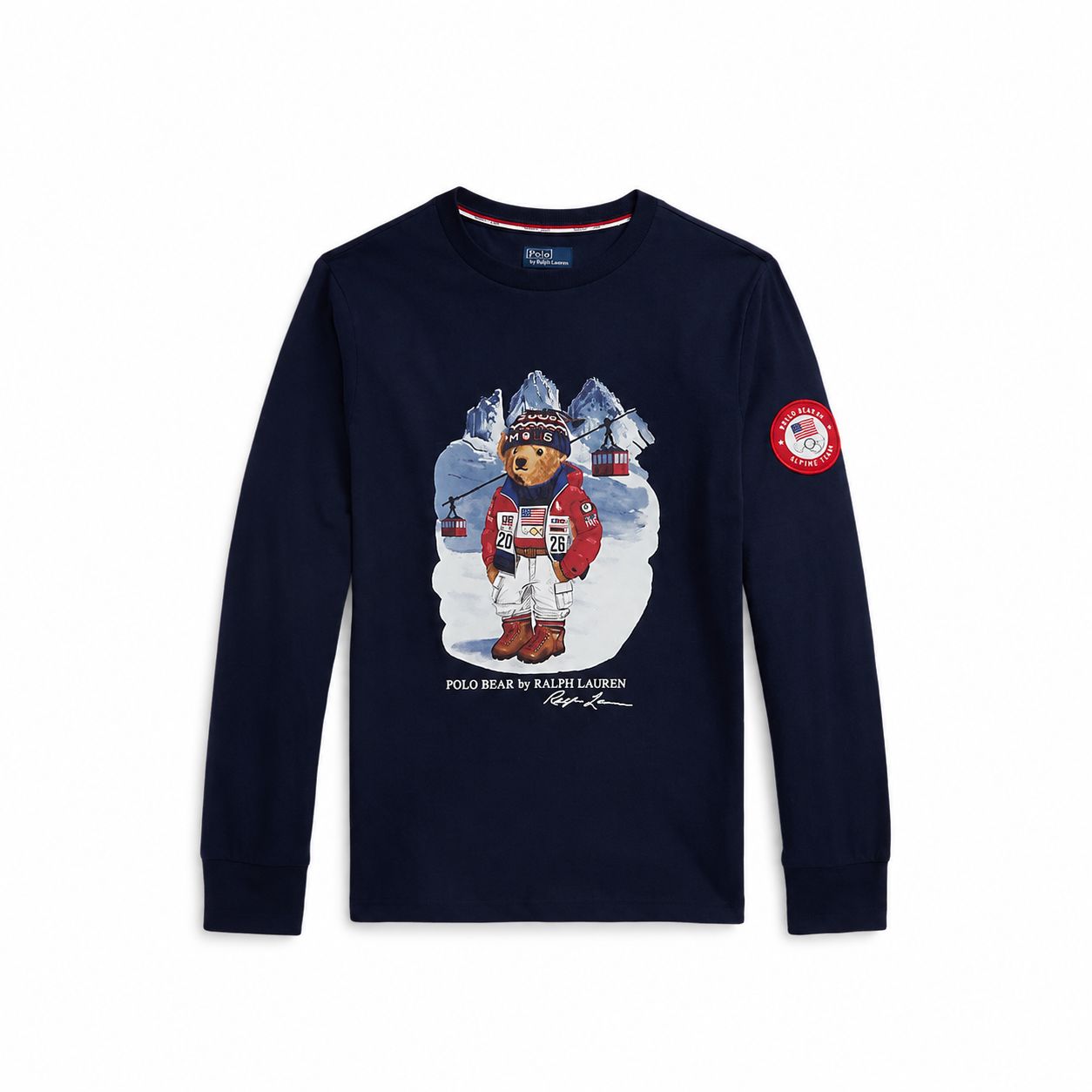 RL Team USA Polo Bear Long-Sleeve T-Shirt