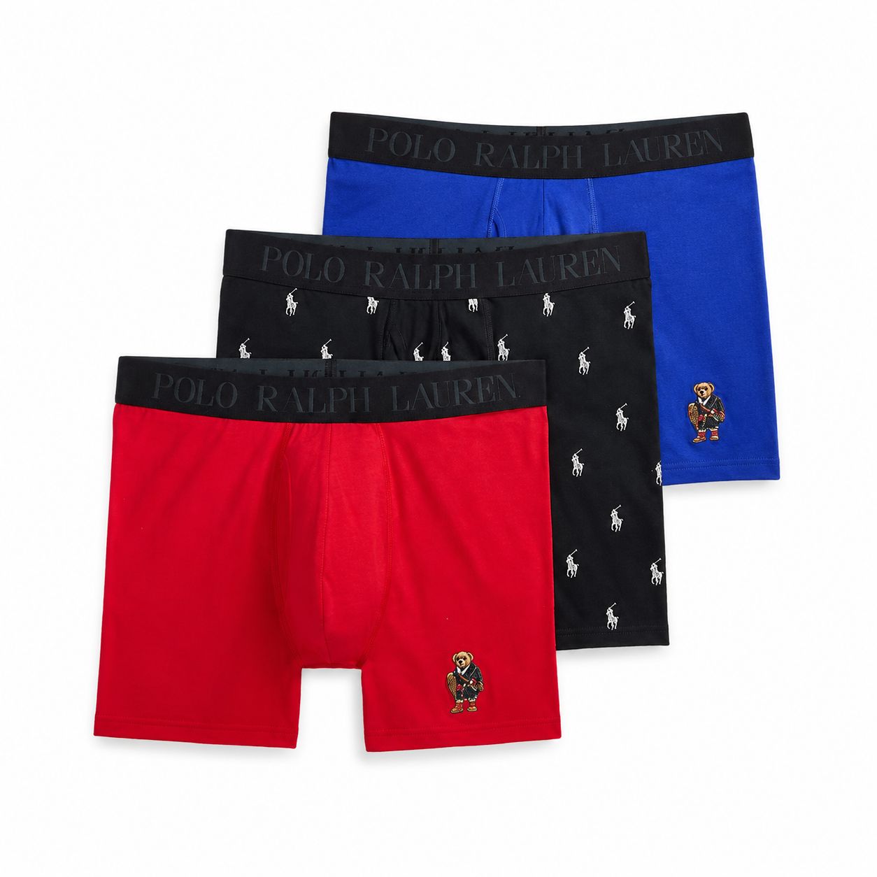 RL 4D-Flex Polo Bear Boxer Shorts 3-Pack