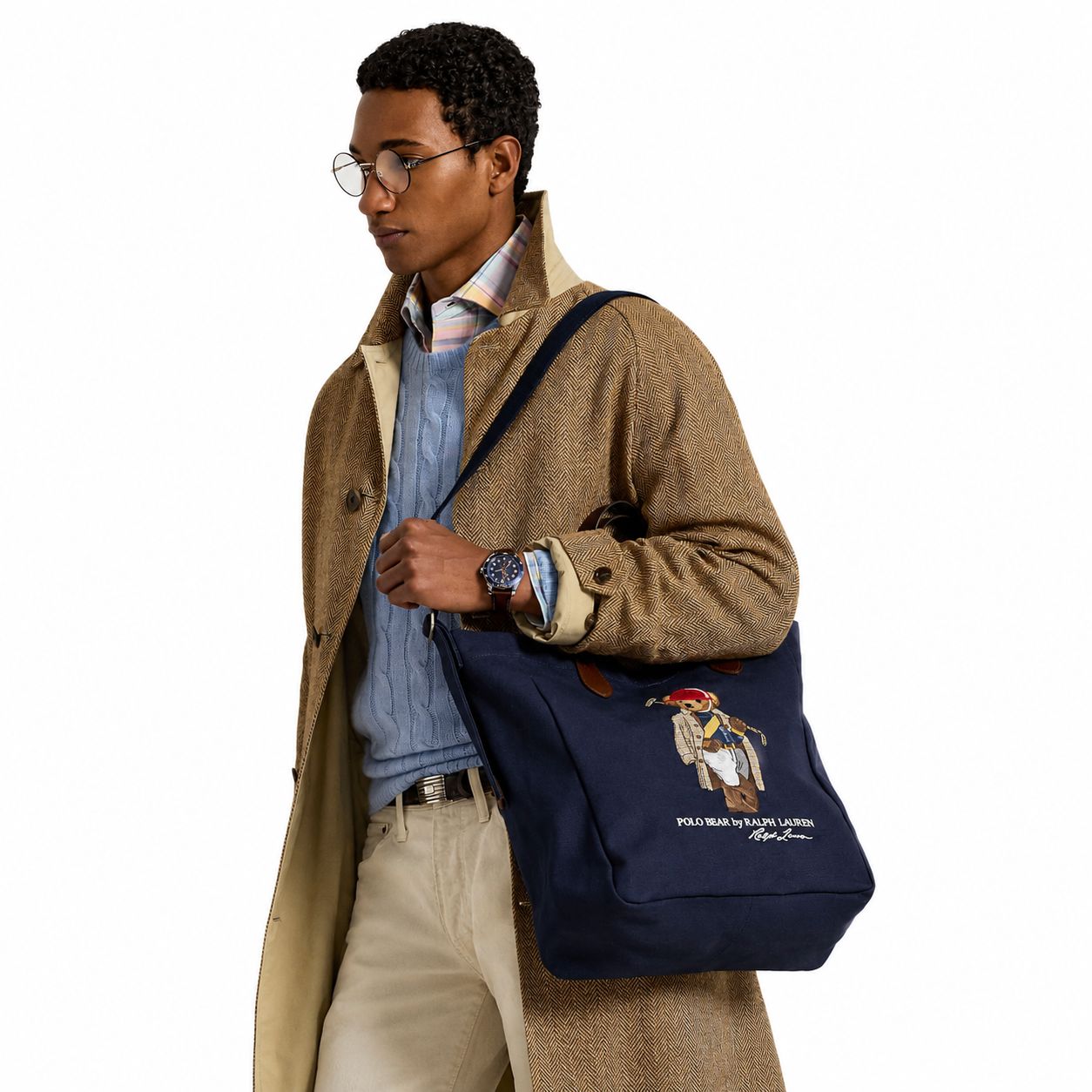 RL Polo Bear Canvas Tote Bag