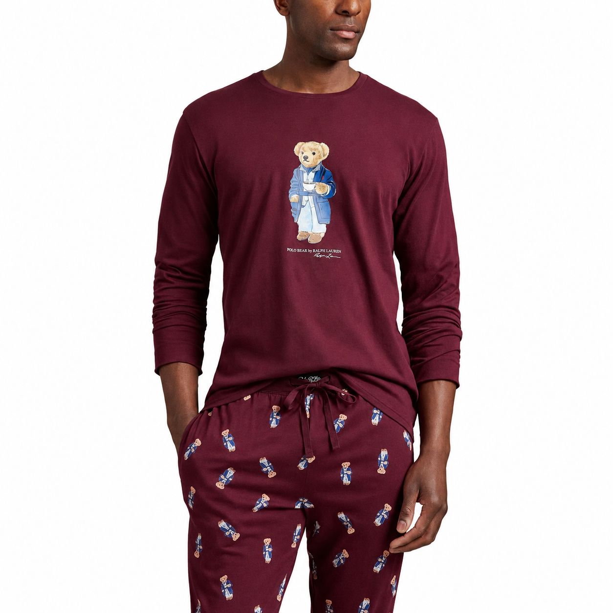 RL Polo Bear Jersey Sleep Set