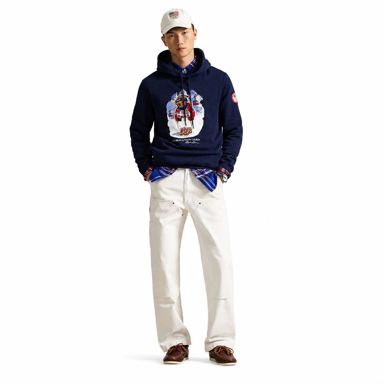 RL Team USA Polo Bear Hoodie